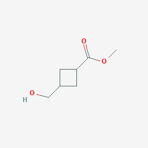 molecular formula C7H12O3 B3021643 Methyl 3-(hydroxymethyl)cyclobutane-1-carboxylate CAS No. 89941-55-9