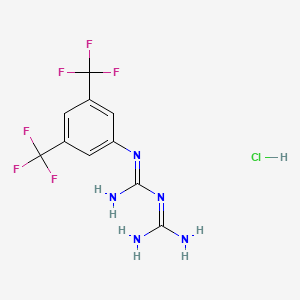 molecular formula C10H10ClF6N5 B3021648 1-[3,5-Bis(trifluoromethyl)phenyl]biguanide hydrochloride CAS No. 1030829-67-4