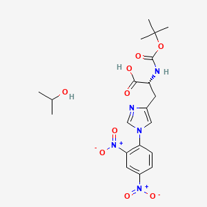 molecular formula C20H27N5O9 B3021650 Boc-D-His(Dnp)-OH Ipa CAS No. 1330286-54-8