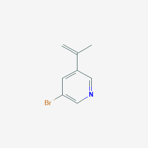 molecular formula C8H8BrN B3021671 3-Bromo-5-(prop-1-en-2-yl)pyridine CAS No. 118775-69-2