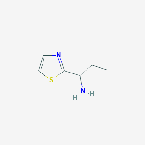 molecular formula C6H12Cl2N2S B3021680 1-(Thiazol-2-yl)propan-1-amine CAS No. 473733-53-8