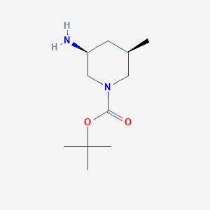 molecular formula C11H22N2O2 B3021682 tert-butyl (3S,5R)-3-amino-5-methylpiperidine-1-carboxylate CAS No. 1413367-76-6