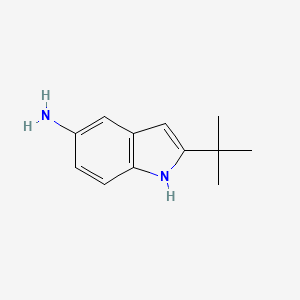 molecular formula C12H16N2 B3021699 2-tert-butyl-1H-indol-5-amine CAS No. 682357-49-9