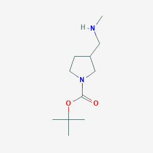 molecular formula C11H22N2O2 B3021702 tert-Butyl 3-[(Methylamino)methyl]pyrrolidine-1-carboxylate CAS No. 872716-75-1