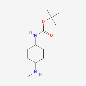 molecular formula C12H24N2O2 B3021703 tert-Butyl (4-(methylamino)cyclohexyl)carbamate CAS No. 294180-29-3
