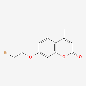 molecular formula C12H11BrO3 B3021706 2H-1-Benzopyran-2-one, 7-(2-bromoethoxy)-4-methyl- CAS No. 7471-76-3