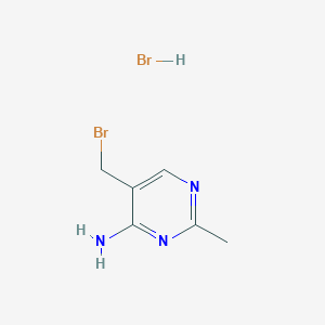 molecular formula C6H9Br2N3 B3021716 5-(Bromomethyl)-2-methylpyrimidin-4-amine hydrobromide CAS No. 2908-71-6
