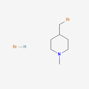 molecular formula C7H15Br2N B3021717 4-(Bromomethyl)-1-methylpiperidine hydrobromide CAS No. 98338-26-2