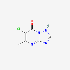 molecular formula C6H5ClN4O B3021721 6-Chloro-5-methyl-4h-[1,2,4]triazolo[1,5-a]-pyrimidin-7-one CAS No. 41081-76-9