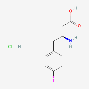 molecular formula C10H13ClINO2 B3021728 (S)-3-Amino-4-(4-iodophenyl)butanoic acid hydrochloride CAS No. 332061-75-3