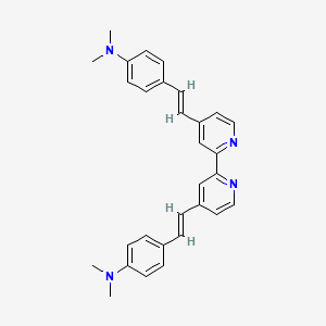 molecular formula C30H30N4 B3021777 4,4'-Bis[2-(4-N,N-dimethylaminophenyl)ethenyl]-2,2'-bipyridine CAS No. 166827-54-9