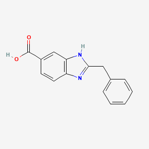 molecular formula C15H12N2O2 B3021783 2-Benzyl-1H-benzimidazole-6-carboxylic acid CAS No. 162400-17-1