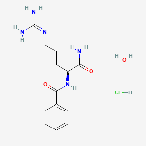 molecular formula C13H22ClN5O3 B3021791 Nalpha-Benzoyl-L-argininaMide Hydrochloride Monohydrate CAS No. 1089719-07-2