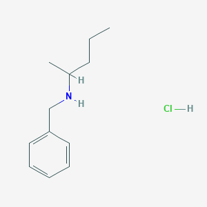 molecular formula C12H20ClN B3021794 N-benzylpentan-2-amine hydrochloride CAS No. 61806-76-6