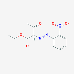 molecular formula C12H13N3O5 B3021808 Ethyl 2-[(E)-(2-nitrophenyl)diazenyl]-3-oxobutanoate CAS No. 33165-45-6