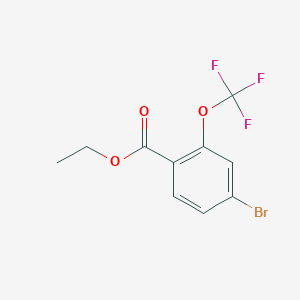 molecular formula C10H8BrF3O3 B3021822 Ethyl 4-bromo-2-(trifluoromethoxy)benzoate CAS No. 1186195-27-6