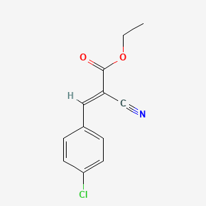 molecular formula C12H10ClNO2 B3021829 Ethyl 3-(4-chlorophenyl)-2-cyanoacrylate CAS No. 2286-35-3