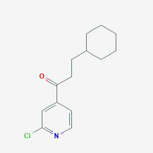2-Chloro-4-pyridyl (2-cyclohexyl)ethyl ketone