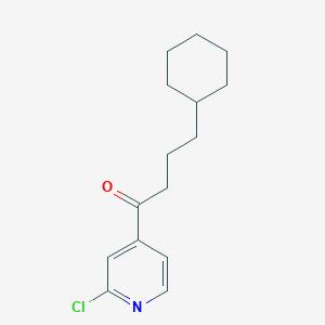 2-Chloro-4-pyridyl (3-cyclohexyl)propyl ketone