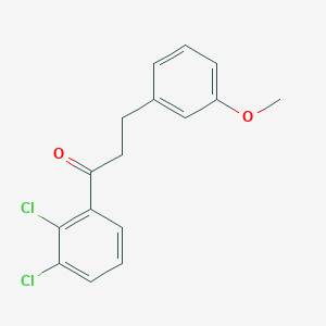 molecular formula C16H14Cl2O2 B3021850 2',3'-Dichloro-3-(3-methoxyphenyl)propiophenone CAS No. 898775-13-8