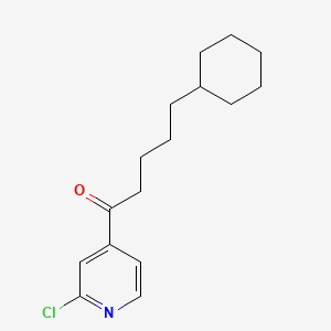 2-Chloro-4-pyridyl (4-cyclohexyl)butyl ketone