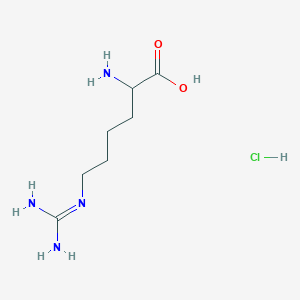 molecular formula C7H17ClN4O2 B3021868 2-Amino-6-guanidinohexanoic acid hydrochloride CAS No. 62414-64-6