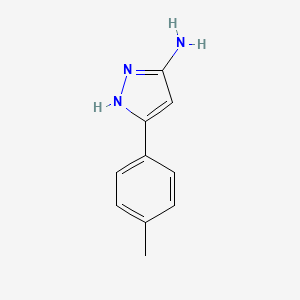 molecular formula C10H11N3 B3021871 5-(对甲苯基)-1H-吡唑-3-胺 CAS No. 78597-54-3