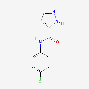 molecular formula C10H8ClN3O B3021874 N-(4-Chlorophenyl)-1H-pyrazole-3-carboxamide CAS No. 305346-19-4