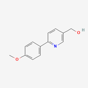 molecular formula C13H13NO2 B3021878 [6-(4-Methoxyphenyl)pyridin-3-yl]methanol CAS No. 887974-96-1