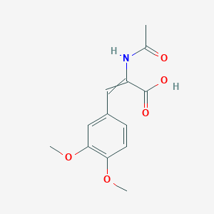 molecular formula C13H15NO5 B3021879 2-(Acetylamino)-3-(3,4-dimethoxyphenyl)-2-propenoic acid CAS No. 75649-49-9