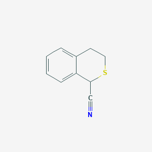 molecular formula C10H9NS B3021897 Isothiochroman-1-carbonitrile CAS No. 157736-46-4