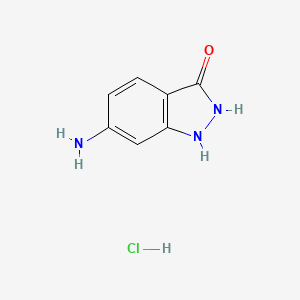 molecular formula C7H8ClN3O B3021905 6-Amino-1H-Indazol-3(2H)-one Hydrochloride CAS No. 220991-84-4