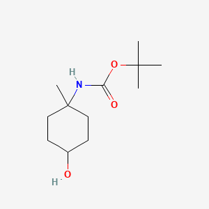 molecular formula C12H23NO3 B3021942 叔丁基 (4-羟基-1-甲基环己基)氨基甲酸酯 CAS No. 412293-62-0