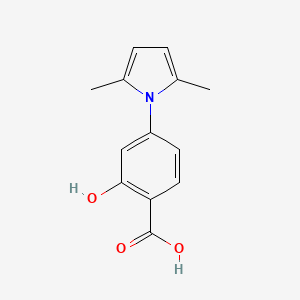 molecular formula C13H13NO3 B3021945 4-(2,5-dimethyl-1H-pyrrol-1-yl)-2-hydroxybenzoic acid CAS No. 674782-30-0