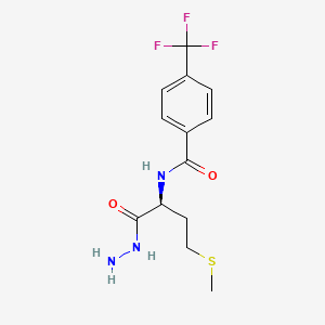 molecular formula C13H16F3N3O2S B3021946 (S)-N-(1-肼基-4-(甲硫基)-1-氧代丁-2-基)-4-(三氟甲基)苯甲酰胺 CAS No. 209056-84-8