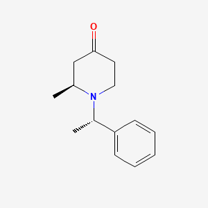 molecular formula C14H19NO B3021952 (s)-2-Methyl-1-((s)-1-phenylethyl)piperidin-4-one CAS No. 89467-36-7