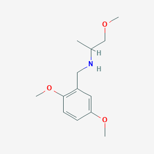 molecular formula C13H21NO3 B3021954 (2,5-Dimethoxybenzyl)(2-methoxy-1-methylethyl)amine CAS No. 436099-94-4