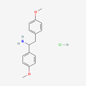 molecular formula C16H20ClNO2 B3021955 Bis(p-methoxyphenyl)ethylamine hydrochloride CAS No. 62402-45-3