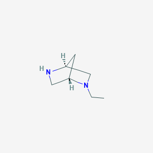 molecular formula C7H14N2 B3021988 (1S,4S)-2-Ethyl-2,5-diaza-bicyclo[2.2.1]heptane CAS No. 1127236-01-4