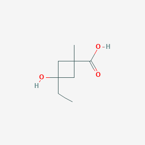 molecular formula C8H14O3 B3021996 cis-3-Ethyl-3-hydroxy-1-methylcyclobutane-carboxylic acid CAS No. 286443-11-6