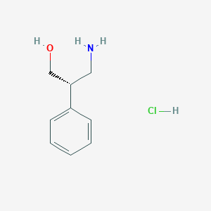 molecular formula C9H14ClNO B3022001 (R)-3-Amino-2-phenyl-propan-1-ol, hydrochloride CAS No. 135879-92-4