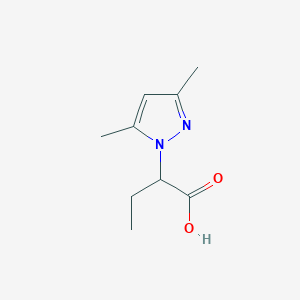 molecular formula C9H14N2O2 B3022002 2-(3,5-Dimethyl-pyrazol-1-yl)-butyric acid CAS No. 957491-07-5