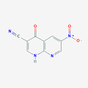 molecular formula C9H4N4O3 B3022006 4-Hydroxy-6-nitro-1,8-naphthyridine-3-carbonitrile CAS No. 690223-99-5