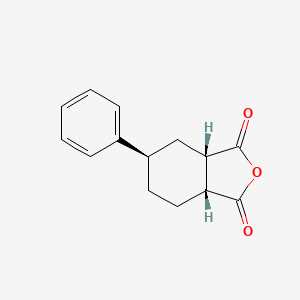 molecular formula C14H14O3 B3022022 (3AS,5R,7aR)-5-phenylhexahydroisobenzofuran-1,3-dione CAS No. 336185-24-1