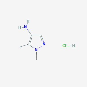 molecular formula C5H10ClN3 B3022028 1,5-dimethyl-1H-pyrazol-4-amine hydrochloride CAS No. 948571-57-1