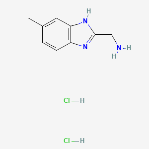 [(5-Methyl-1H-benzimidazol-2-yl)methyl]amine dihydrochloride