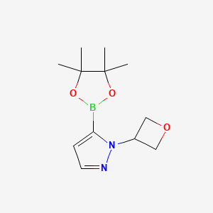 molecular formula C12H19BN2O3 B3022044 1-(3-Oxetanyl)-1H-pyrazole-5-boronic acid pinacol ester CAS No. 1876473-44-7