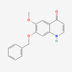 molecular formula C17H15NO3 B3022049 7-(Benzyloxy)-6-methoxyquinolin-4-ol CAS No. 205448-29-9