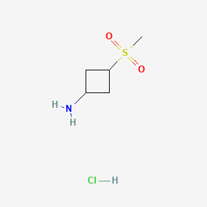 molecular formula C5H12ClNO2S B3022055 cis-3-Methylsulfonylcyclobutylamine hydrochloride CAS No. 1408074-56-5