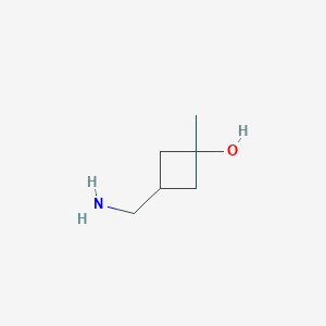 molecular formula C6H13NO B3022058 cis-3-Hydroxy-3-methylcyclobutane-1-methamine CAS No. 1438241-25-8